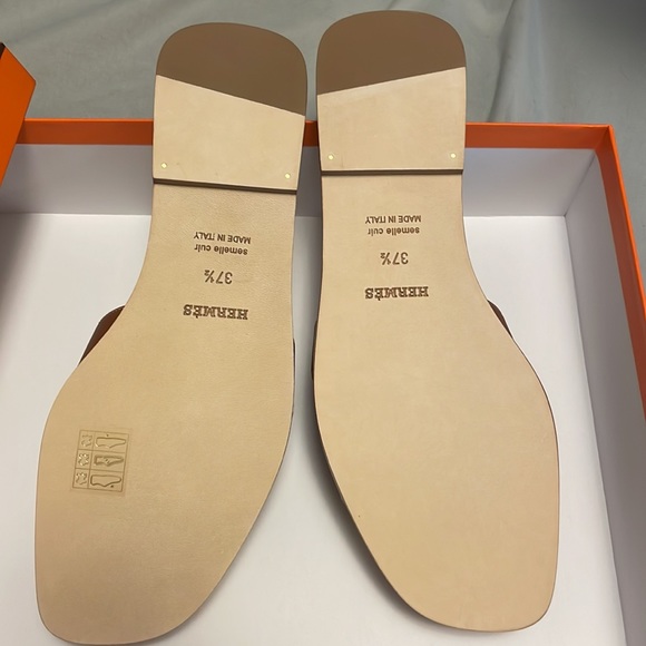 Authentic Hermes Oran leather Sandals - Picture 4 of 6